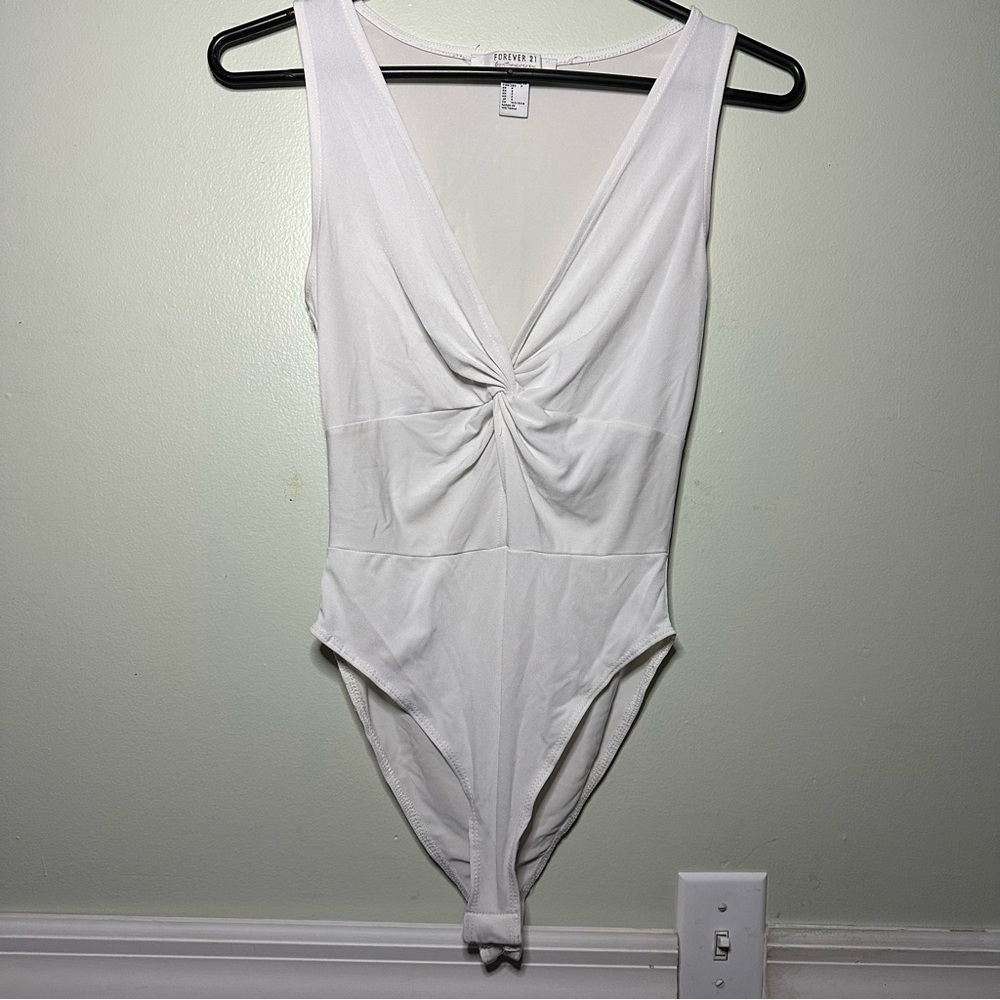 White Tank Bodysuit size small